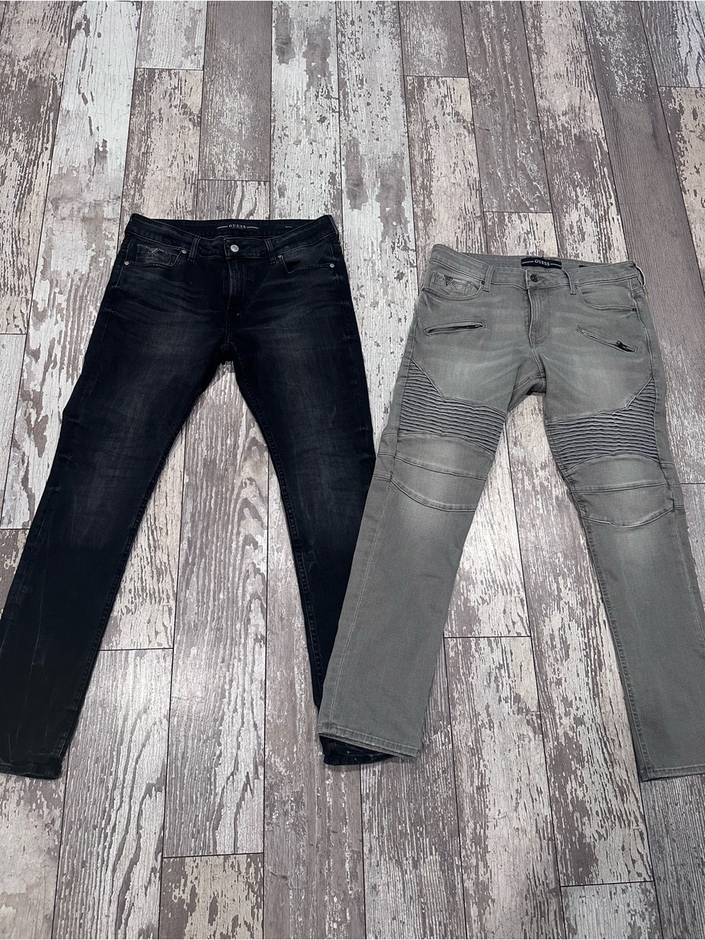 Guess Slim Men's Jeans in Black and Gray. Price is for two pairs.